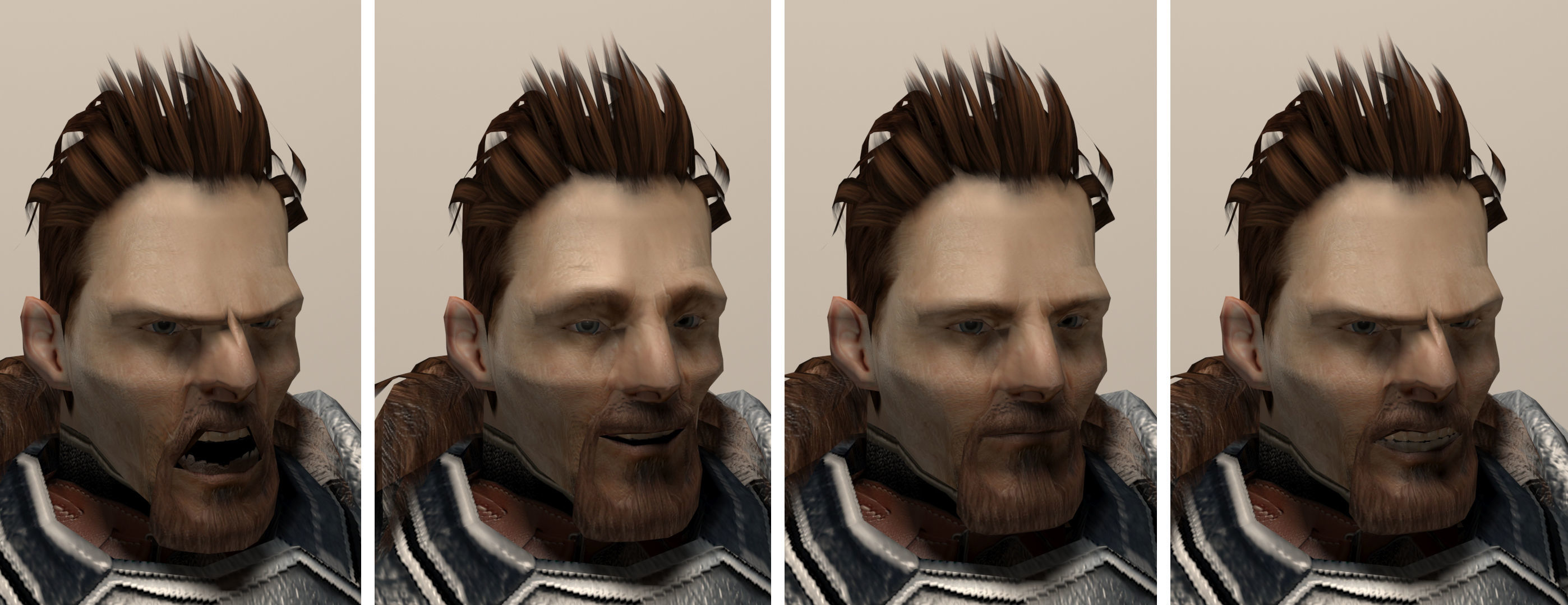 OldKnight lord of rings armor Low-poly 3D model_3