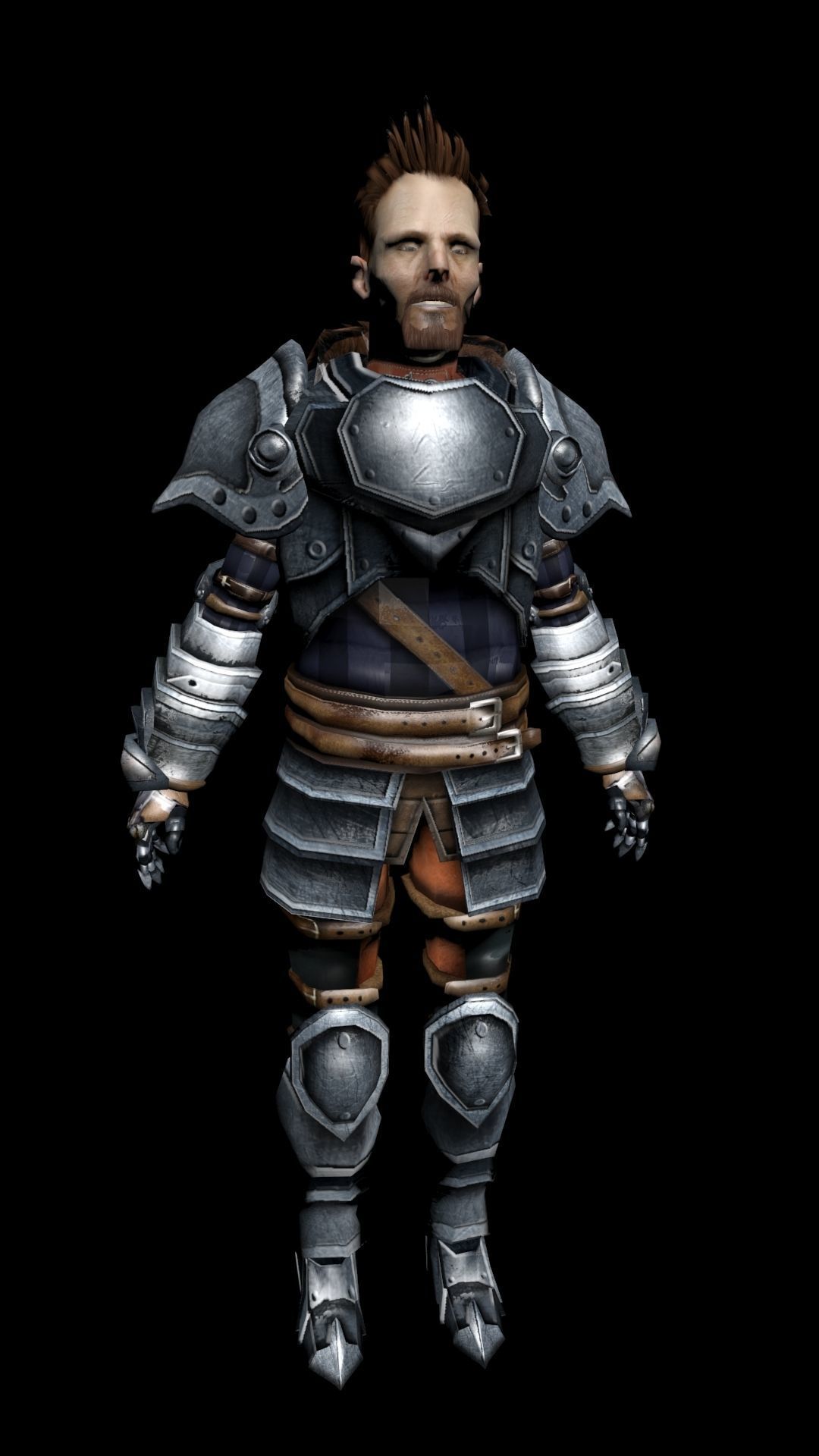 OldKnight lord of rings armor Low-poly 3D model_1