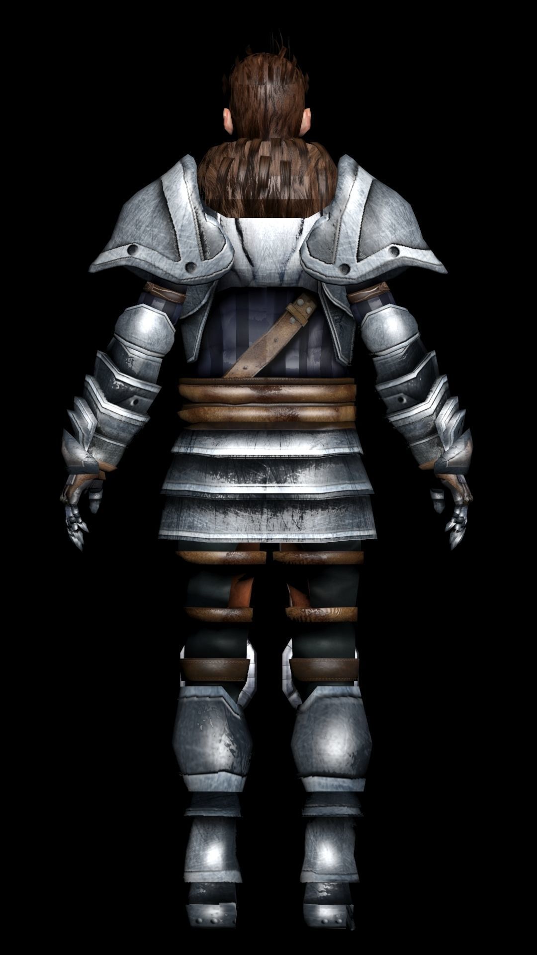 OldKnight lord of rings armor Low-poly 3D model_2