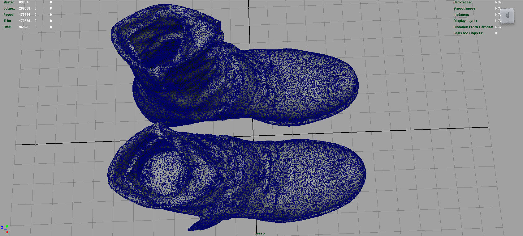 Leather Boots Low-poly 3D model_14