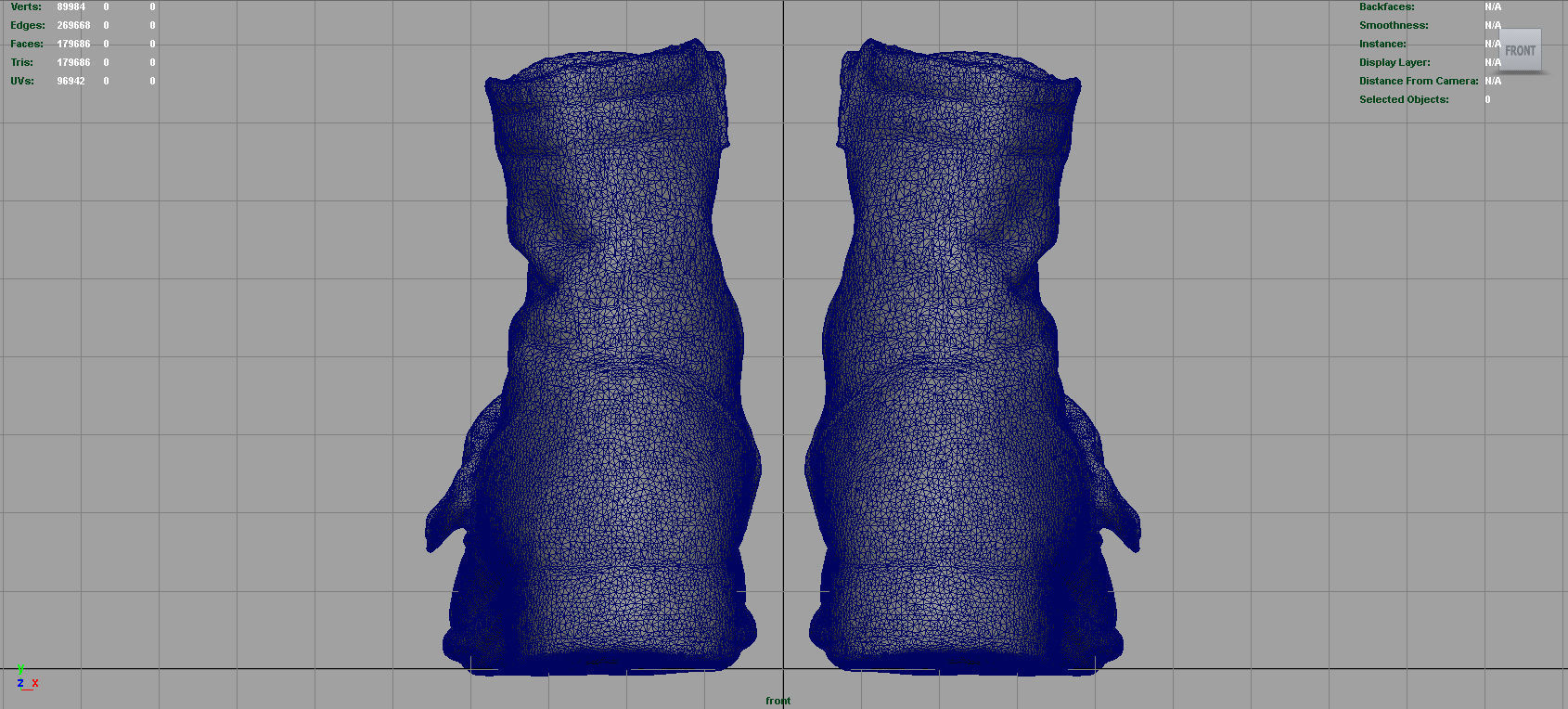 Leather Boots Low-poly 3D model_10