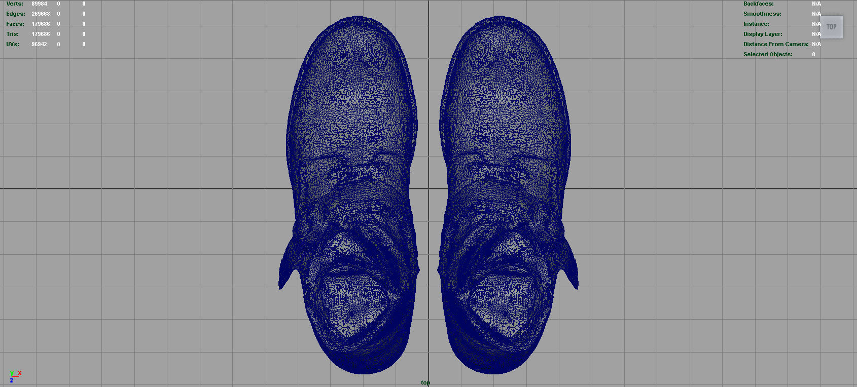 Leather Boots Low-poly 3D model_9