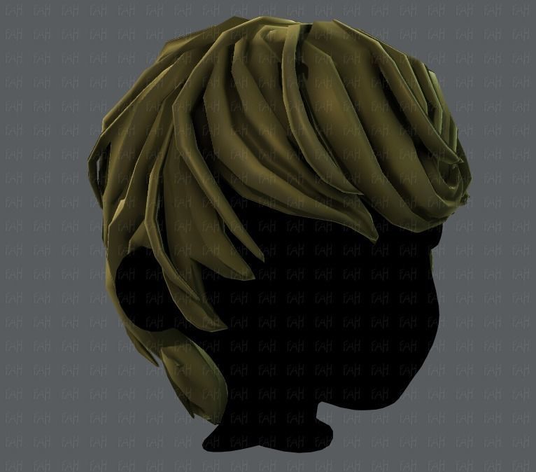 3D Hair style for boy V24 Low-poly 3D model_18