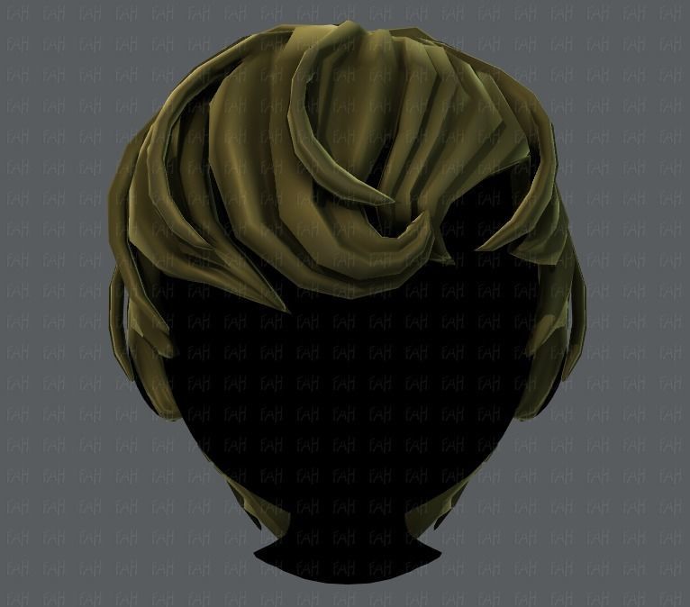 3D Hair style for boy V24 Low-poly 3D model_17