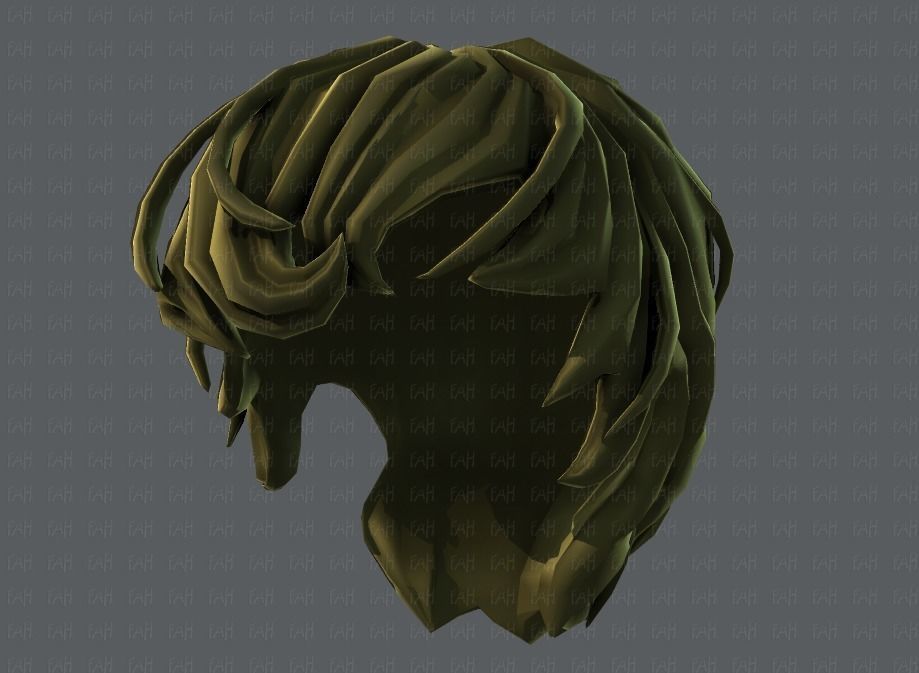 3D Hair style for boy V24 Low-poly 3D model_39