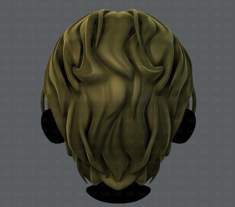 3D Hair style for boy V24 Low-poly 3D model_5