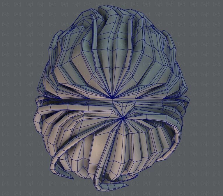 3D Hair style for boy V24 Low-poly 3D model_36