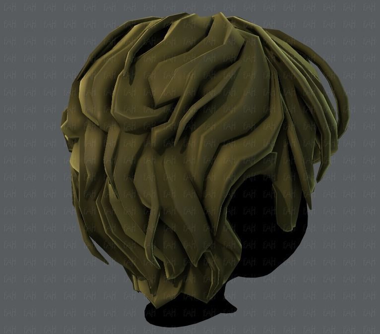 3D Hair style for boy V24 Low-poly 3D model_20