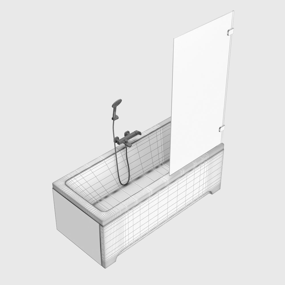 bath Ravak 10 3D model_3