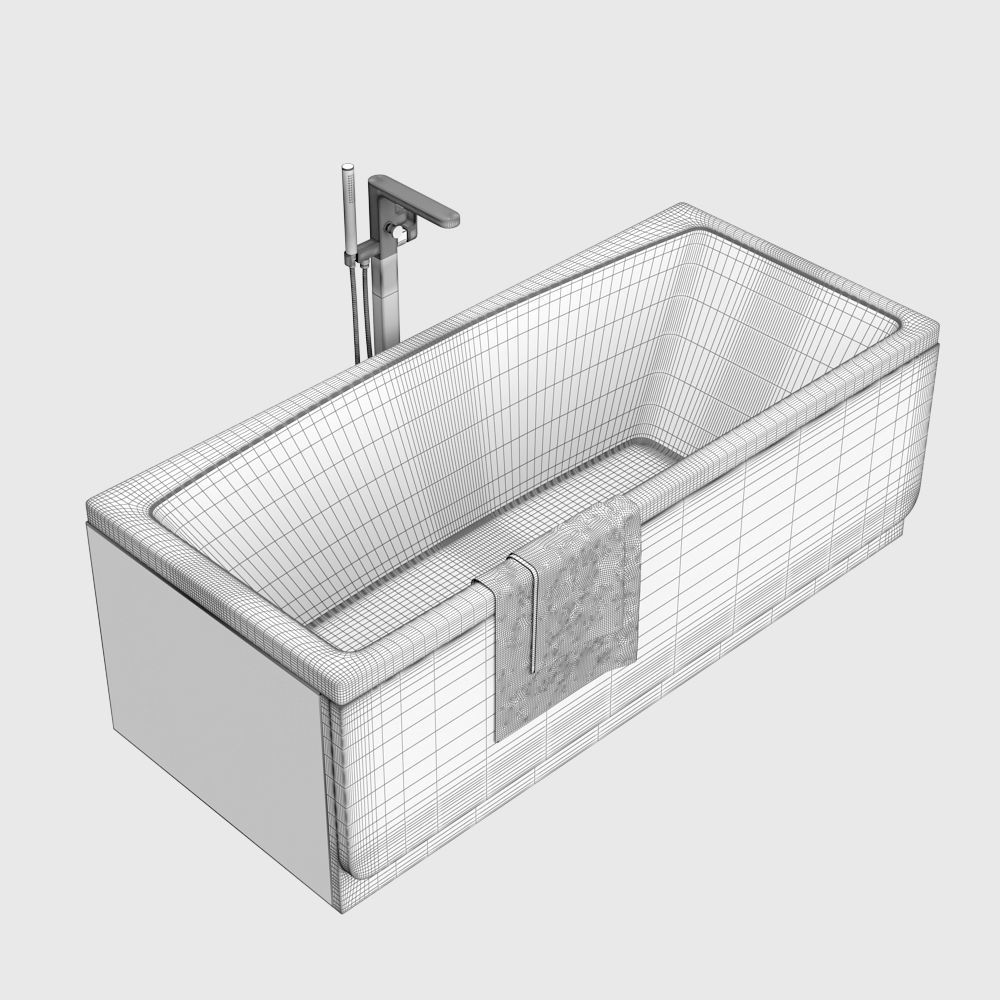 bath Ravak Formy 02 3D model_3