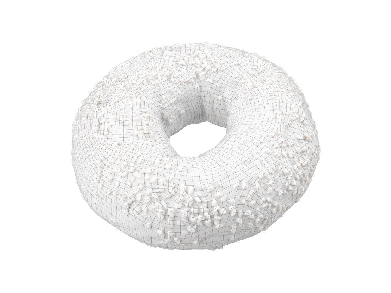Photorealistic Sesame Seed Bagel 3D Scan 3D model_7
