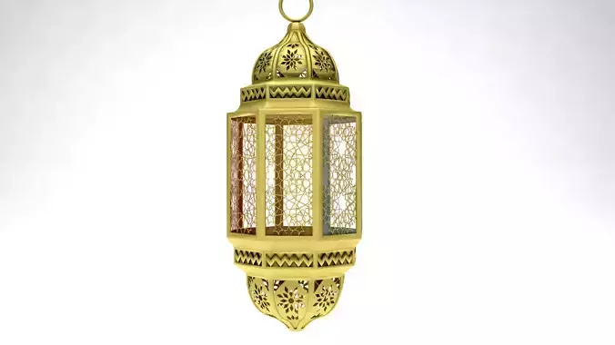 antique Islamic lighting lamp  3D model