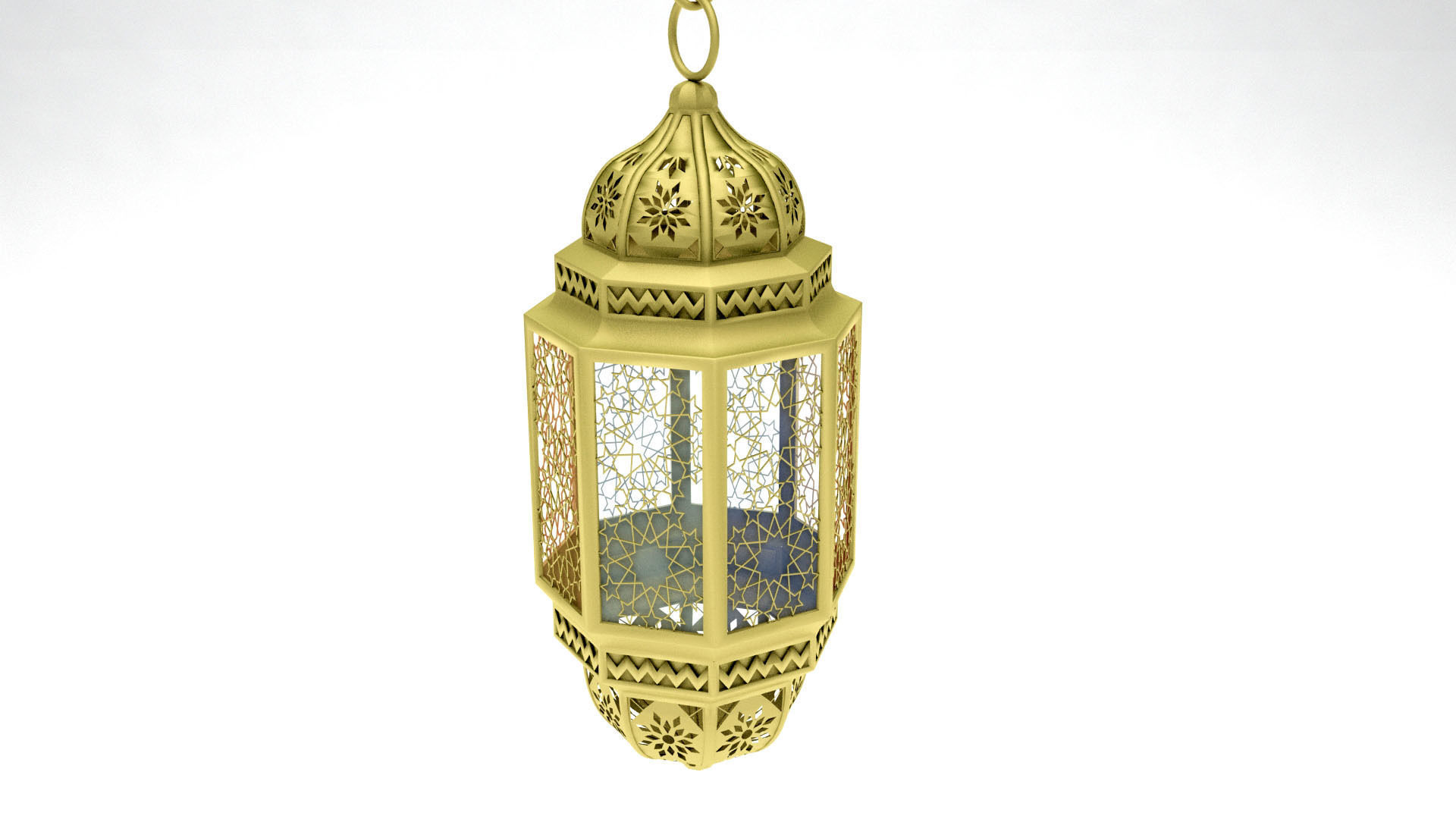 antique Islamic lighting lamp  3D model_1