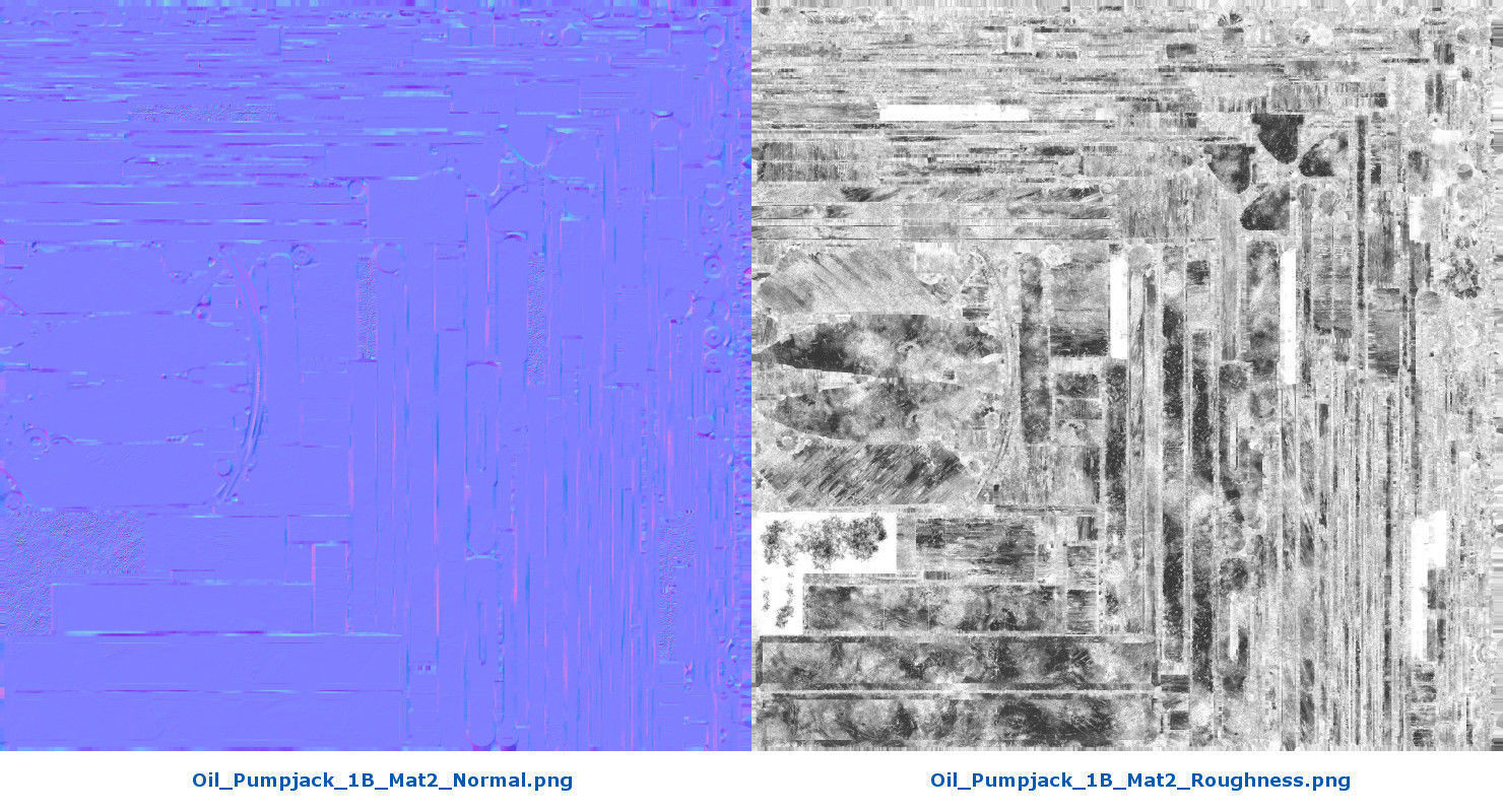 Oil Pumpjack 1B Low-poly 3D model_17
