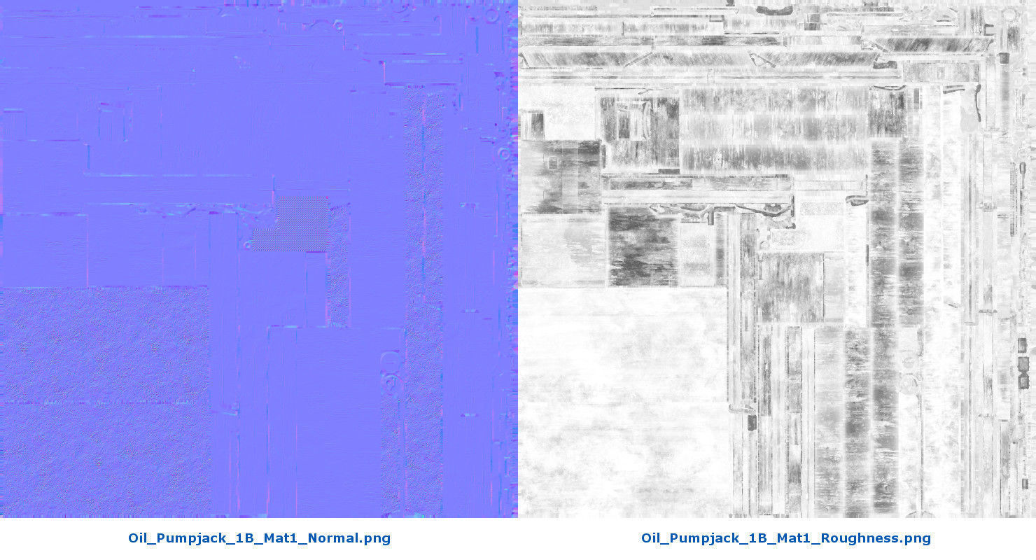 Oil Pumpjack 1B Low-poly 3D model_14