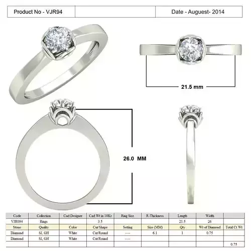 Thin Engagement Ring With Diamond 8
