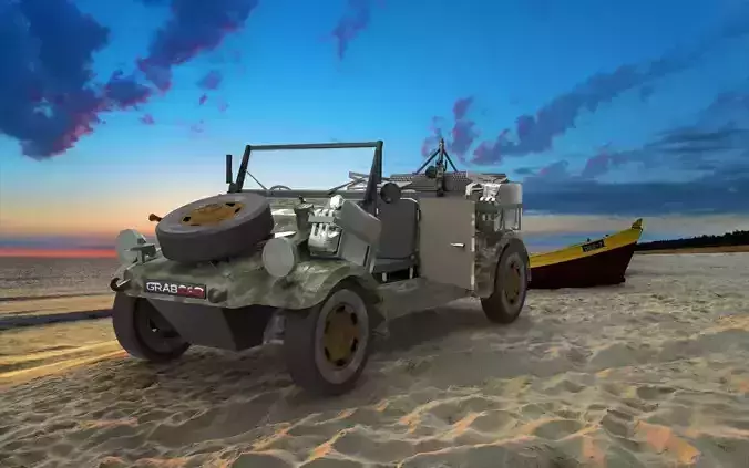 Volkswagen Kubelwagen Free 3D model