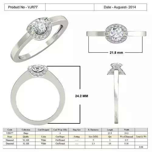 Thin Engagement Ring With Diamonds 22
