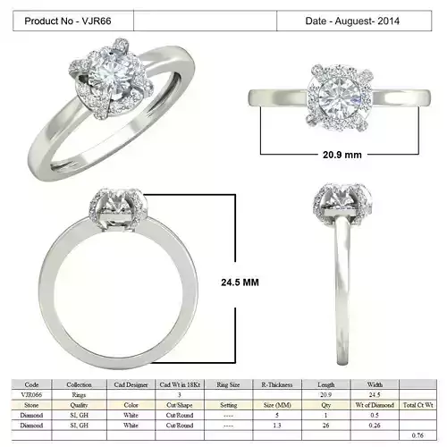 Thin Engagement Ring With Diamonds 23