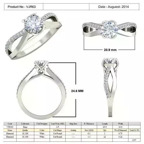 Thin Engagement Ring With Diamonds 25