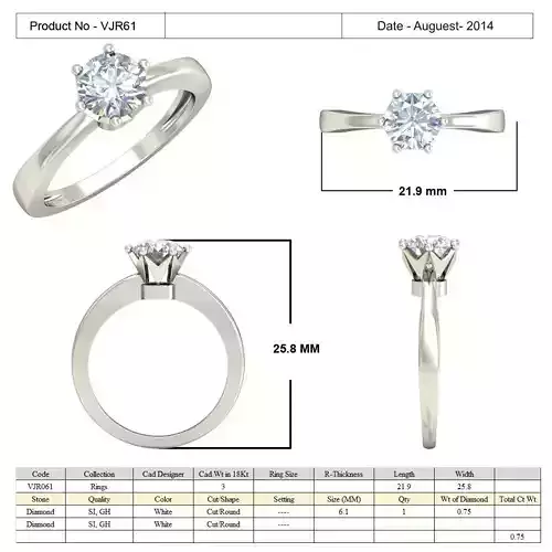Thin Engagement Ring With Diamond 9