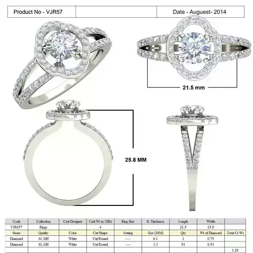 Oval Halo Ring With Diamonds