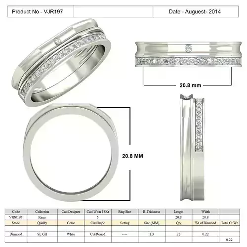 Simple Ring With Diamonds