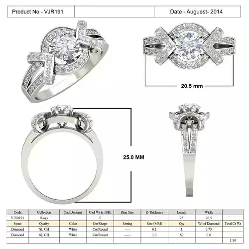 Silver Halo Ring With Diamond