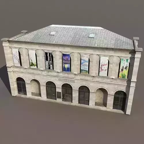 Gallery or Museum Low Poly  124