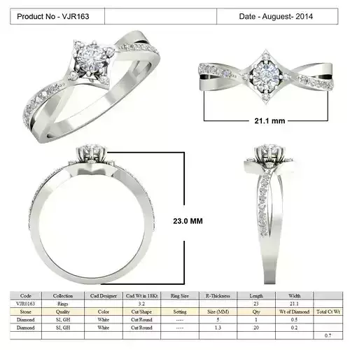 Spiral Engagement Ring With Diamonds 47