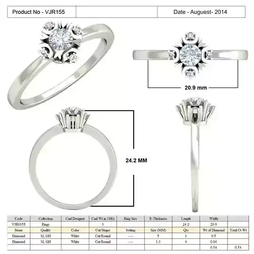 Thin Engagement Ring With Diamonds 28