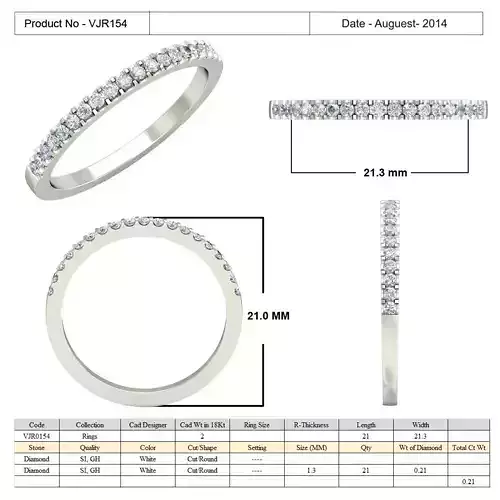 Simple Ring With Diamonds 1