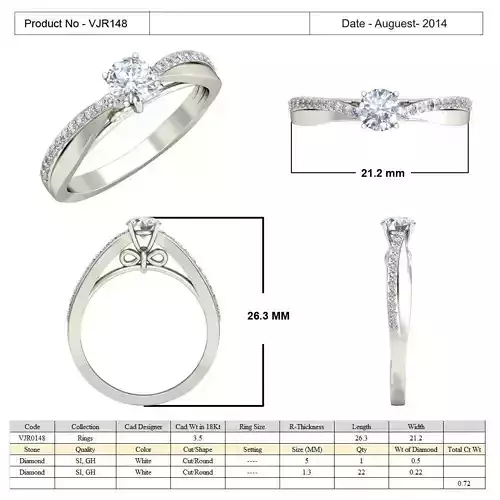 Spiral Engagement Ring With Diamonds 48