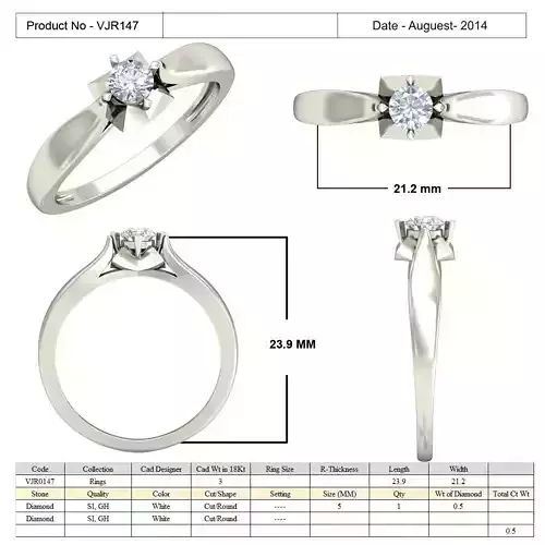Thin Engagement Ring With Diamonds 29
