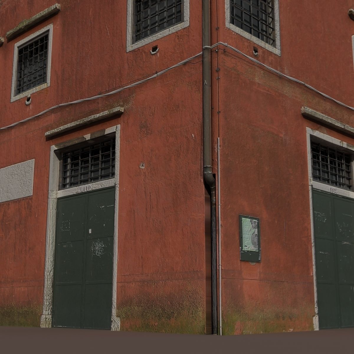 Factory Building Low Poly 138 3D model_3