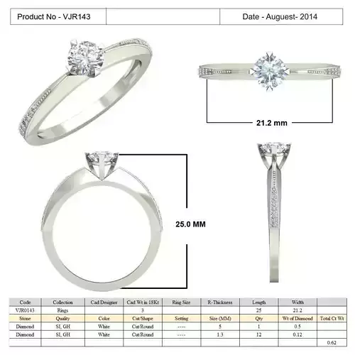 Thin Engagement Ring With Diamonds 31