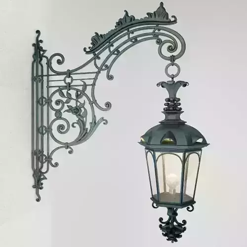 Wrought iron Wall Lamp 3D model