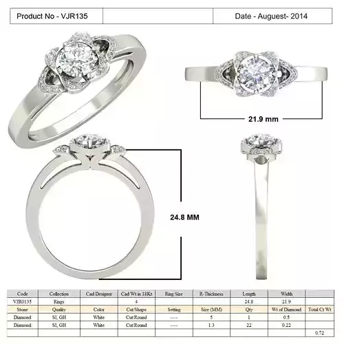 Thin Engagement Ring With Diamonds 32