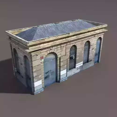 Neoclassical Building Low poly 115
