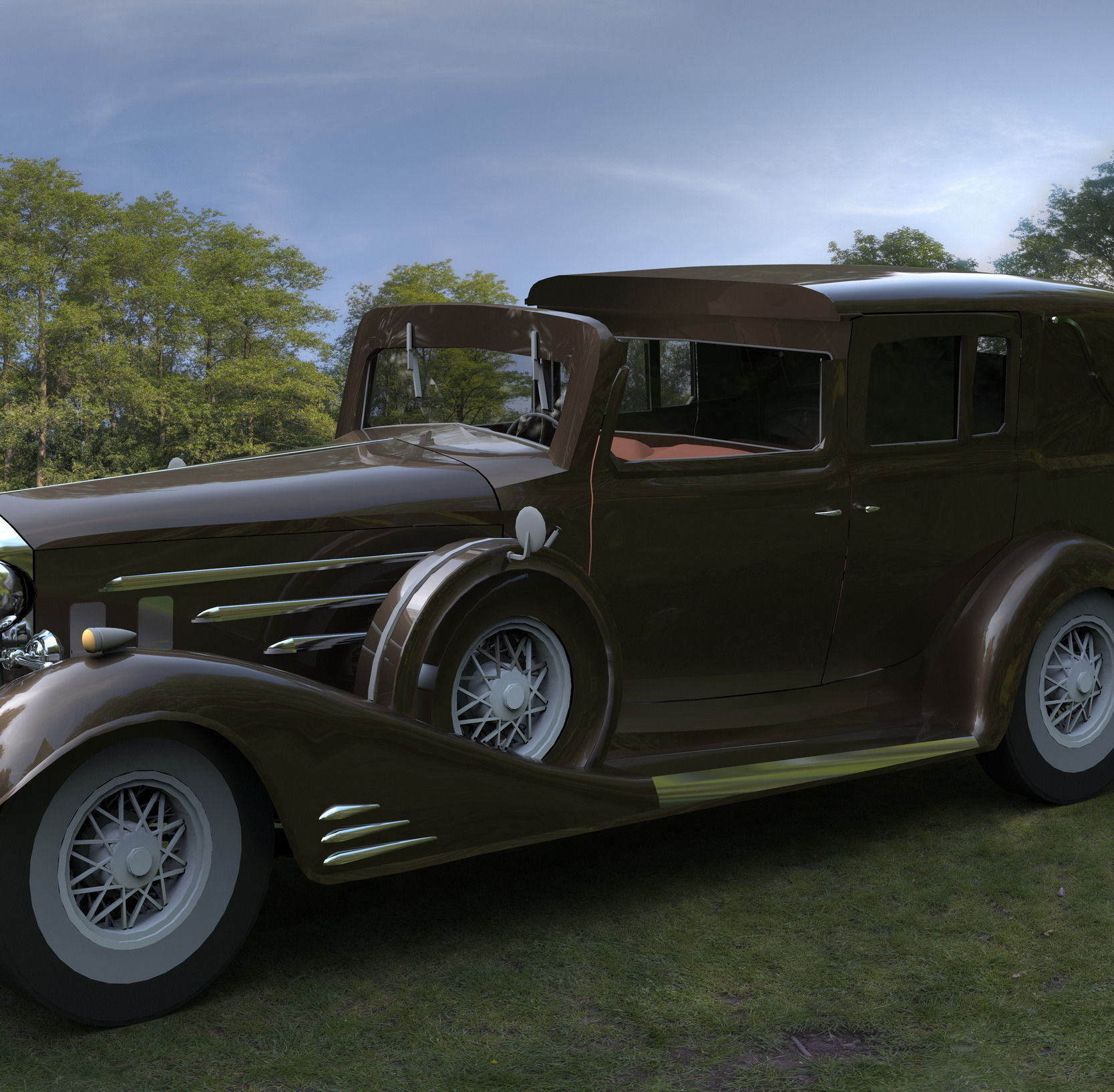 Cadillac V-16 Free 3D model_2