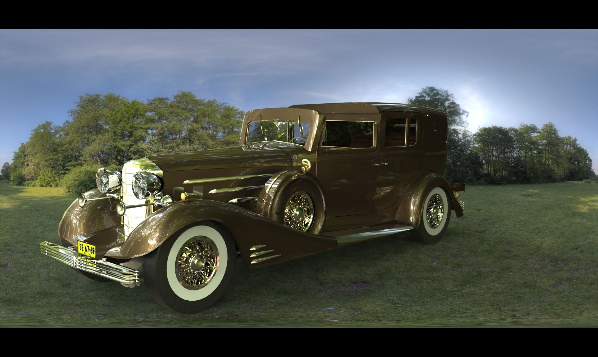 Cadillac V-16 Free 3D model_1