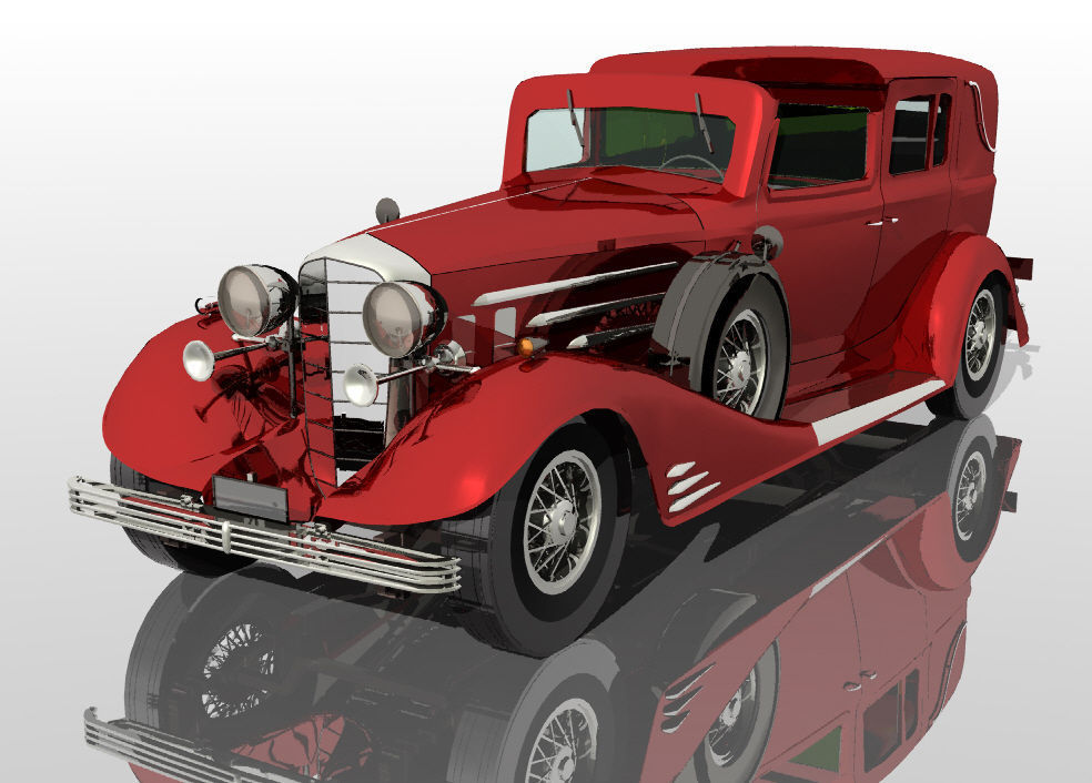 Cadillac V-16 Free 3D model_11
