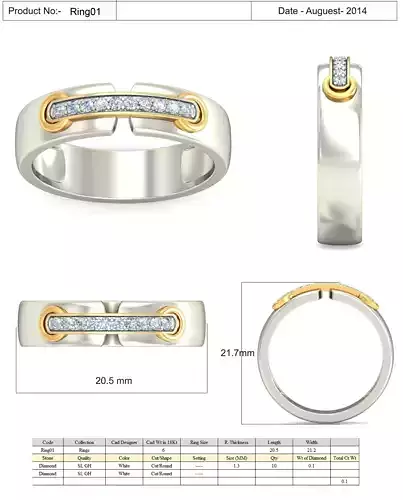 Silver Engagement Ring With Diamonds 9