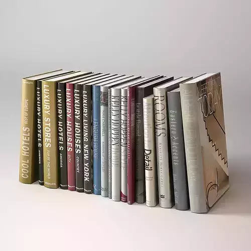 Generic Modern Books 3D model