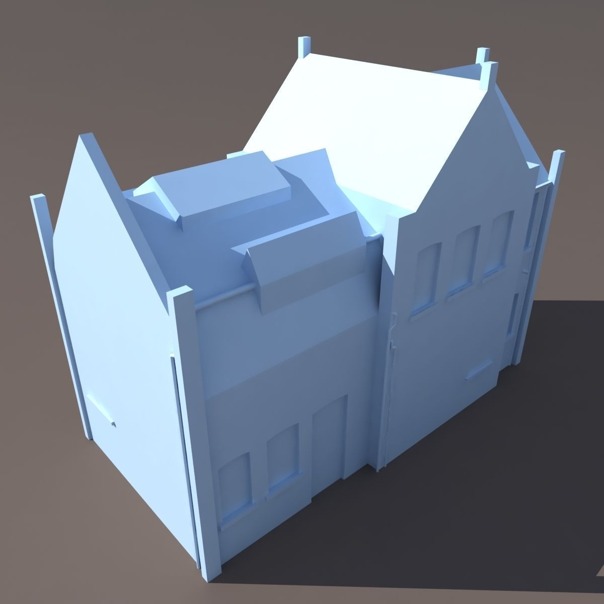 Old House Low poly 126 3D model_9
