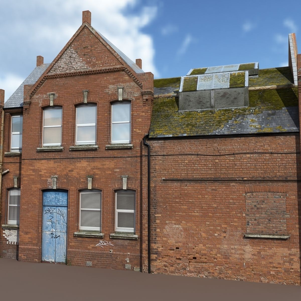 Old House Low poly 126 3D model_3