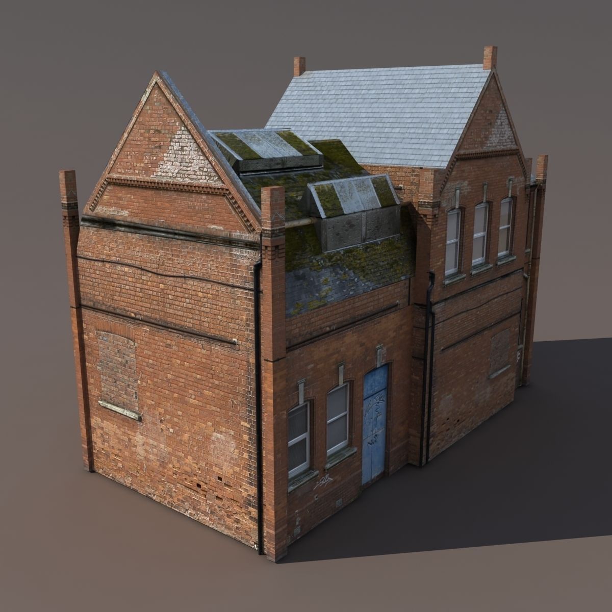 Old House Low poly 126 3D model_6