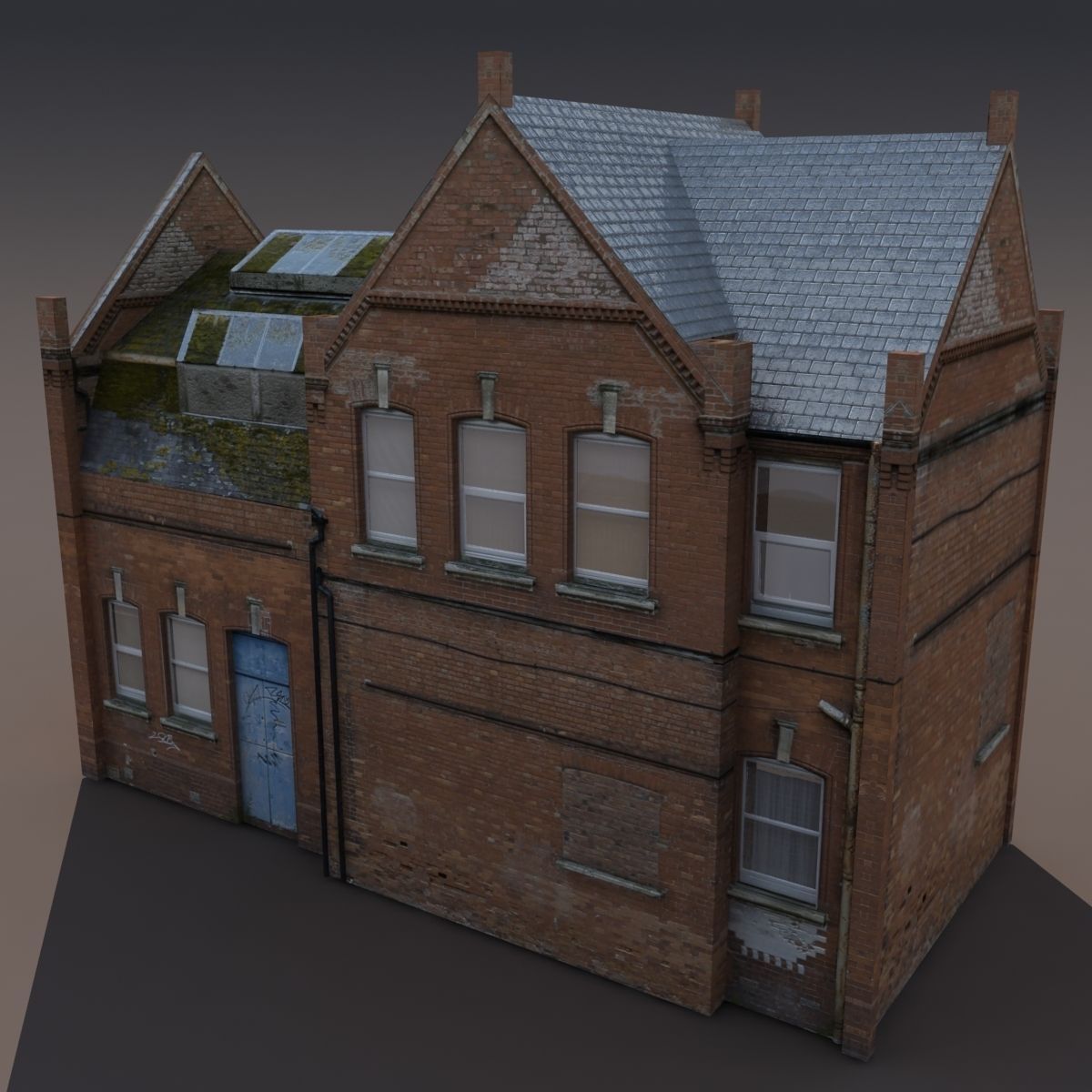 Old House Low poly 126 3D model_1