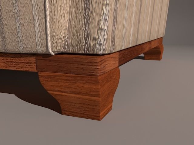 ArmChair Model English - Sillon Modelo Ingles 3D model_6