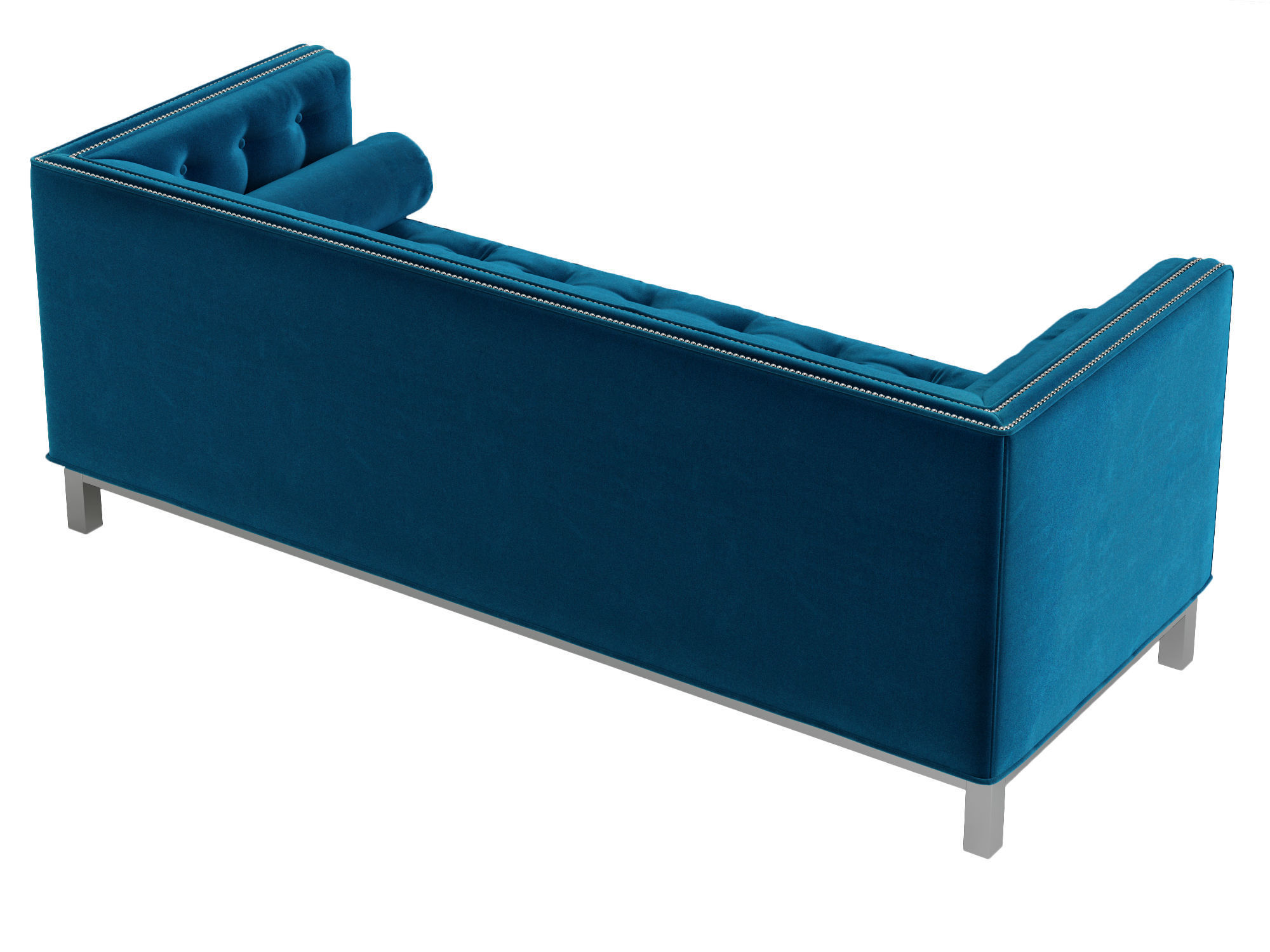 Jonathan Adler Lampert Sofa with Nickel Nailhead Trim 3D model_3